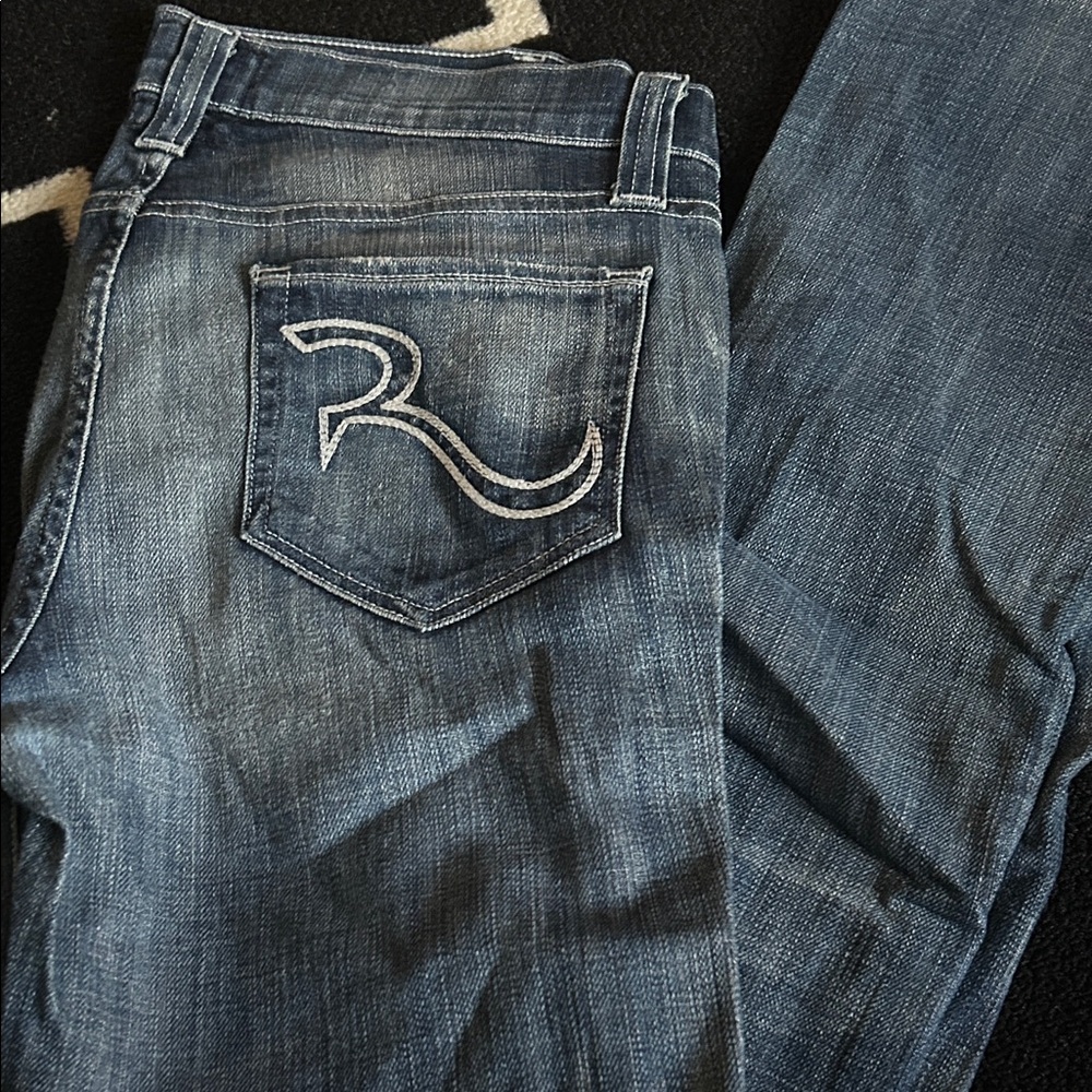Rock & Republic Men's Blue Straight Jeans